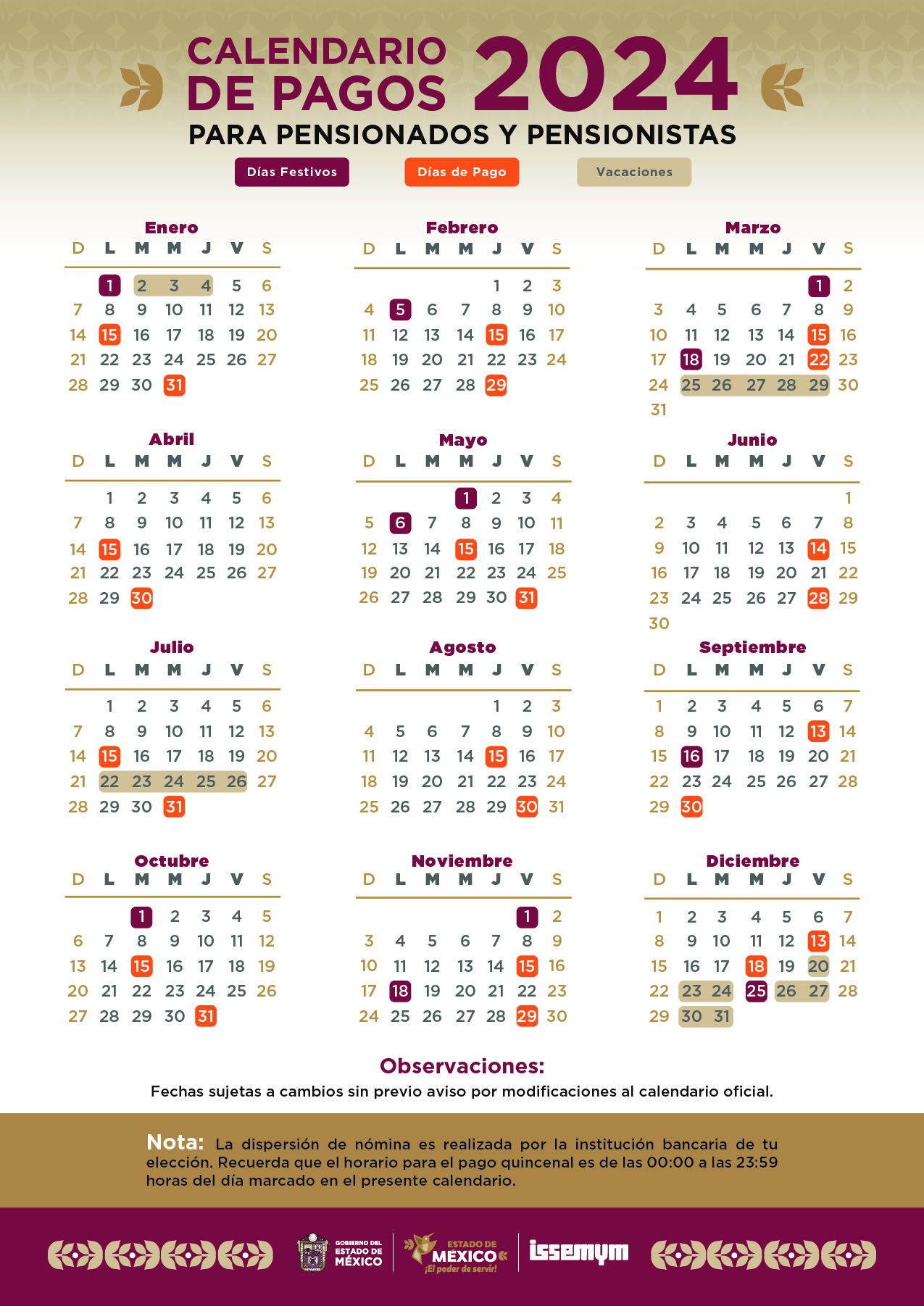 Calendario de Pagos